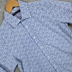 Tommy Hilfiger Slim Fit Stretch Floral Dress Shirt Men's Size M 15 1/2 - 32/33